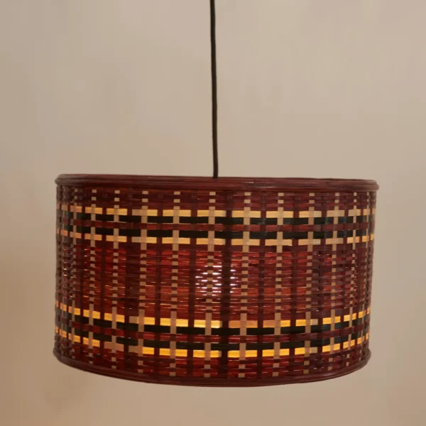 Woven Drum Pendant Lamp - Image 2