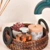 Handmade Sikki Grass Multipurpose Round Tray