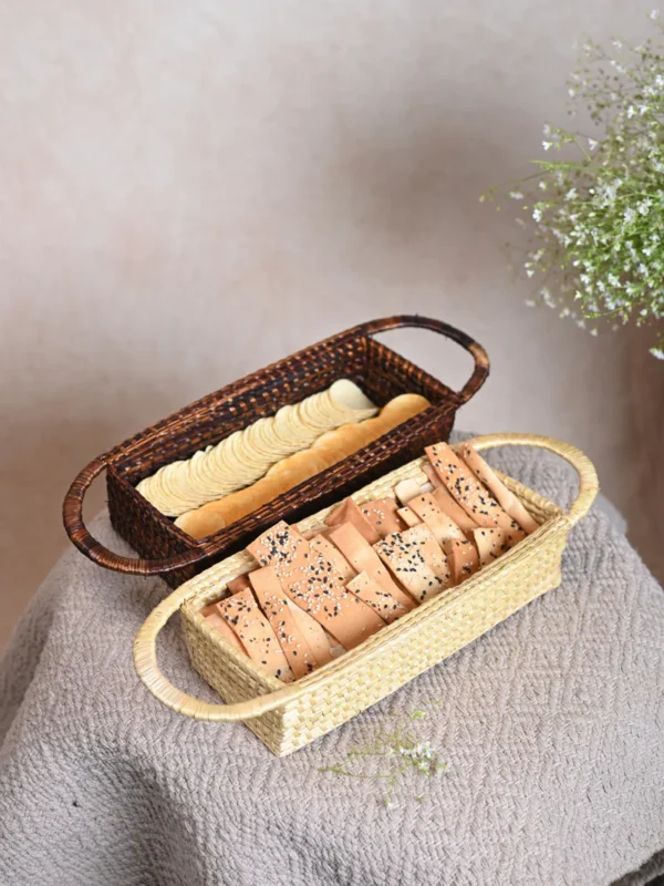 Handmade Sikki Cracker Basket - Image 2