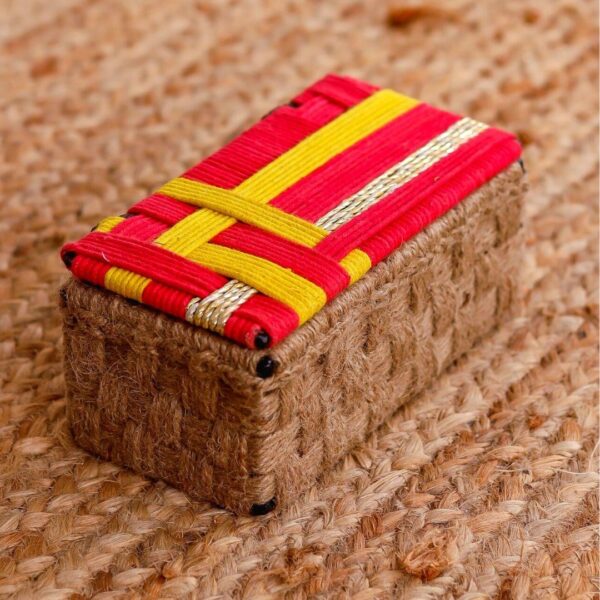 Handwoven Sunset Storage Box