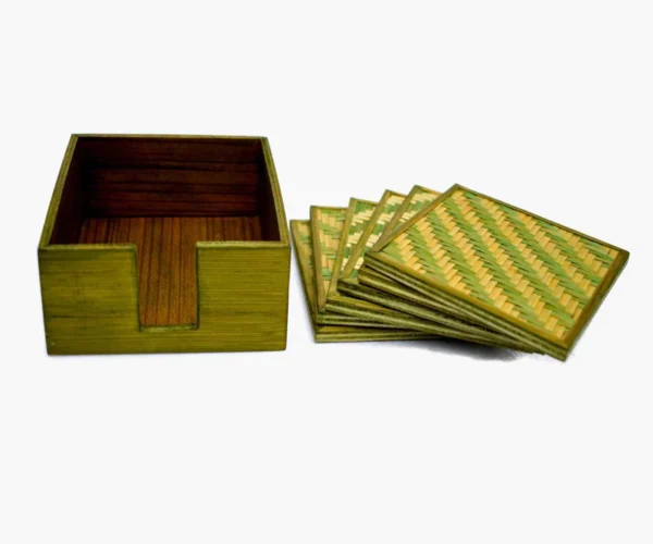 Handmade Bamboo Coasters - Image 3